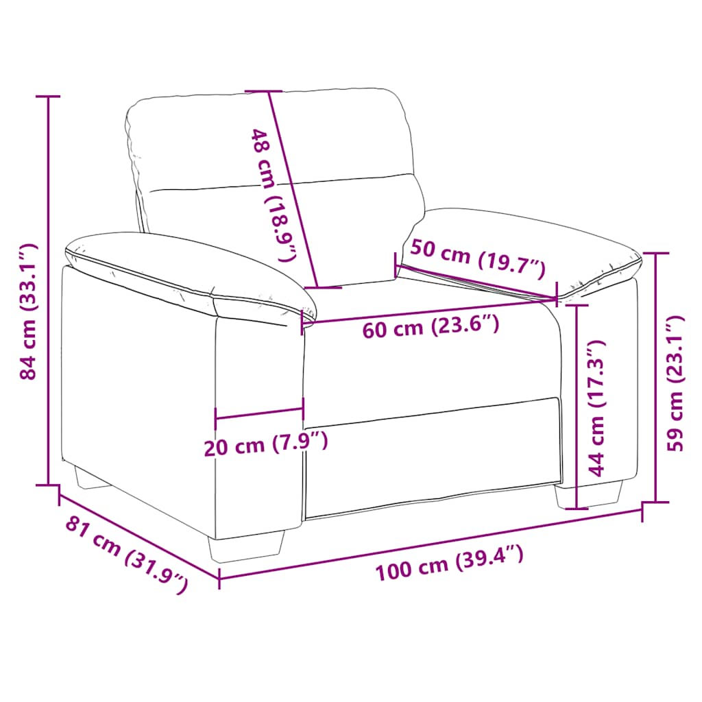 Fauteuil 100x81x84 cm kunstleer zwart is nu te koop bij PeponiXL, paradijselijk wonen!