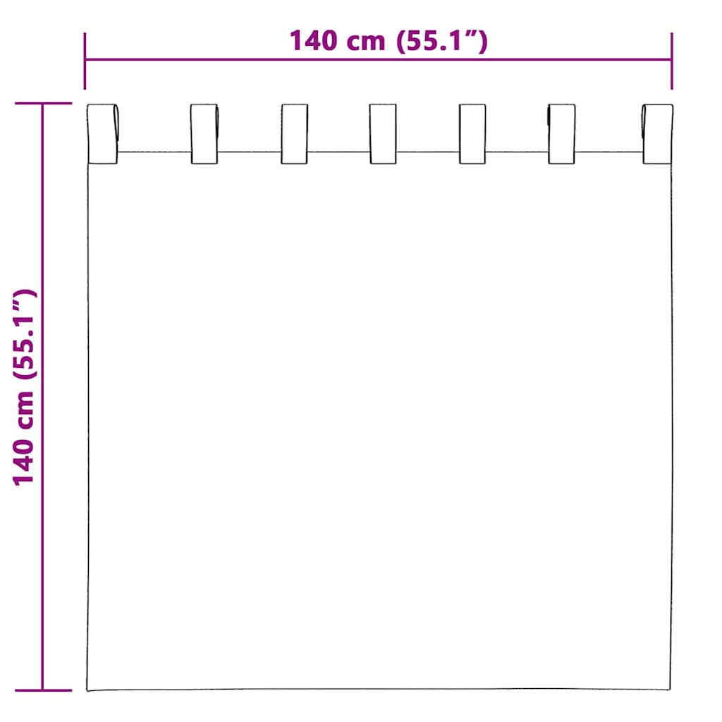 Zwart-out Gordijnen met Ringen 2 pcs Lichtgrijs 140 x 140 cm is nu te koop bij PeponiXL, paradijselijk wonen!