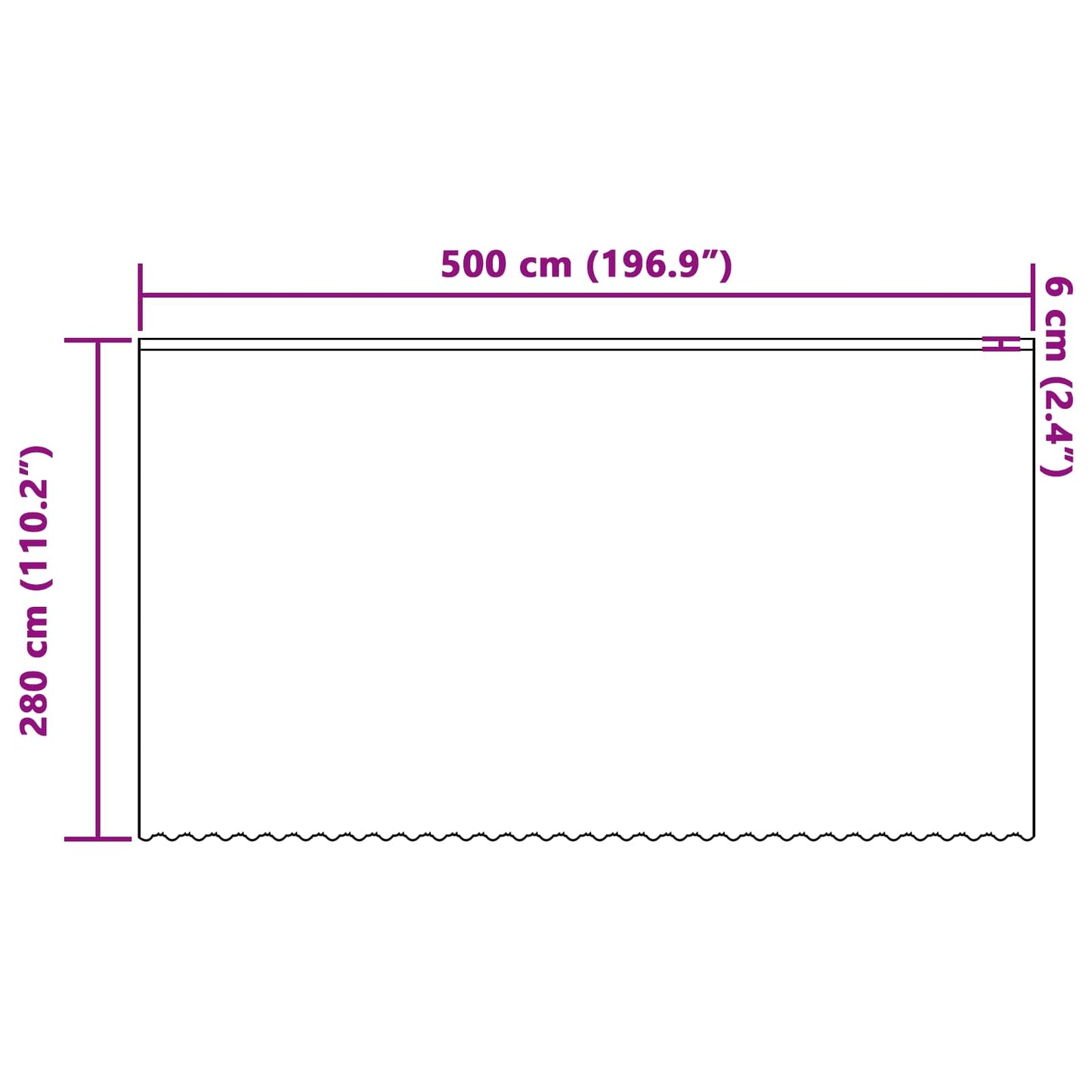 Kantgordijn met gordijnen Bloemen Wit 280 x 500 cm Polyester is nu te koop bij PeponiXL, paradijselijk wonen!