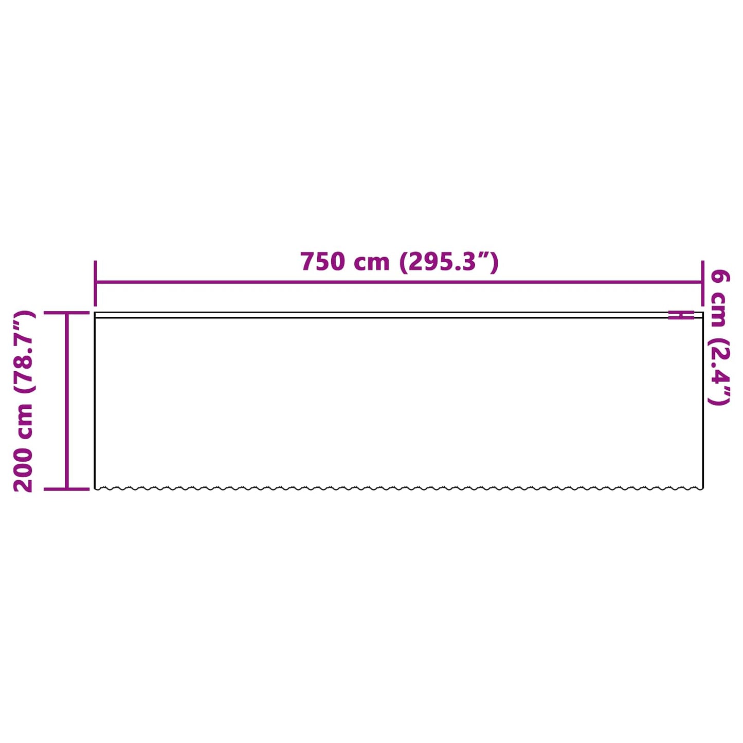 Kantgordijn met gordijnen Bloemen Wit 200 x 750 cm Polyester is nu te koop bij PeponiXL, paradijselijk wonen!