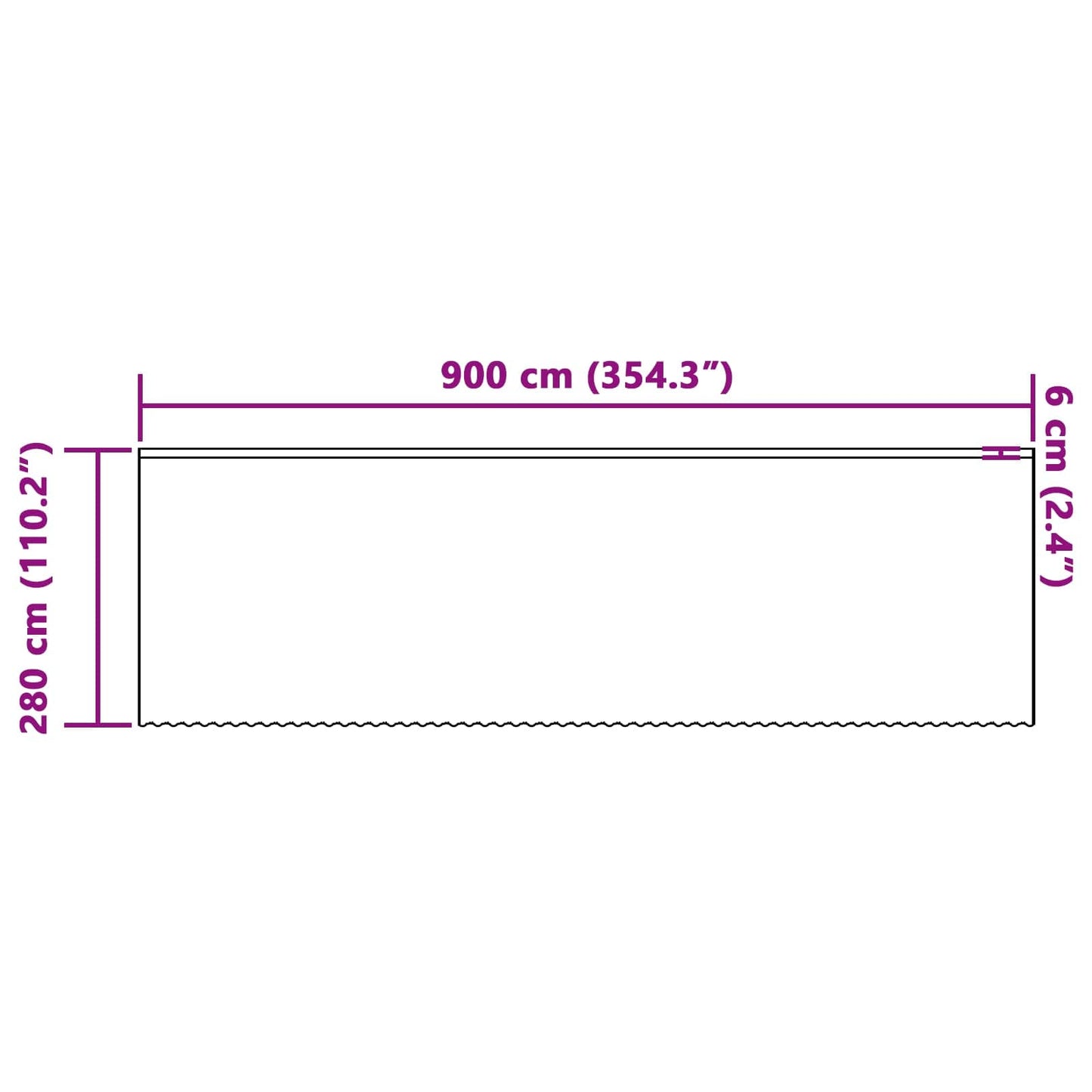Kantgordijn met gordijnen Bloemen Wit 280 x 900 cm Polyester is nu te koop bij PeponiXL, paradijselijk wonen!