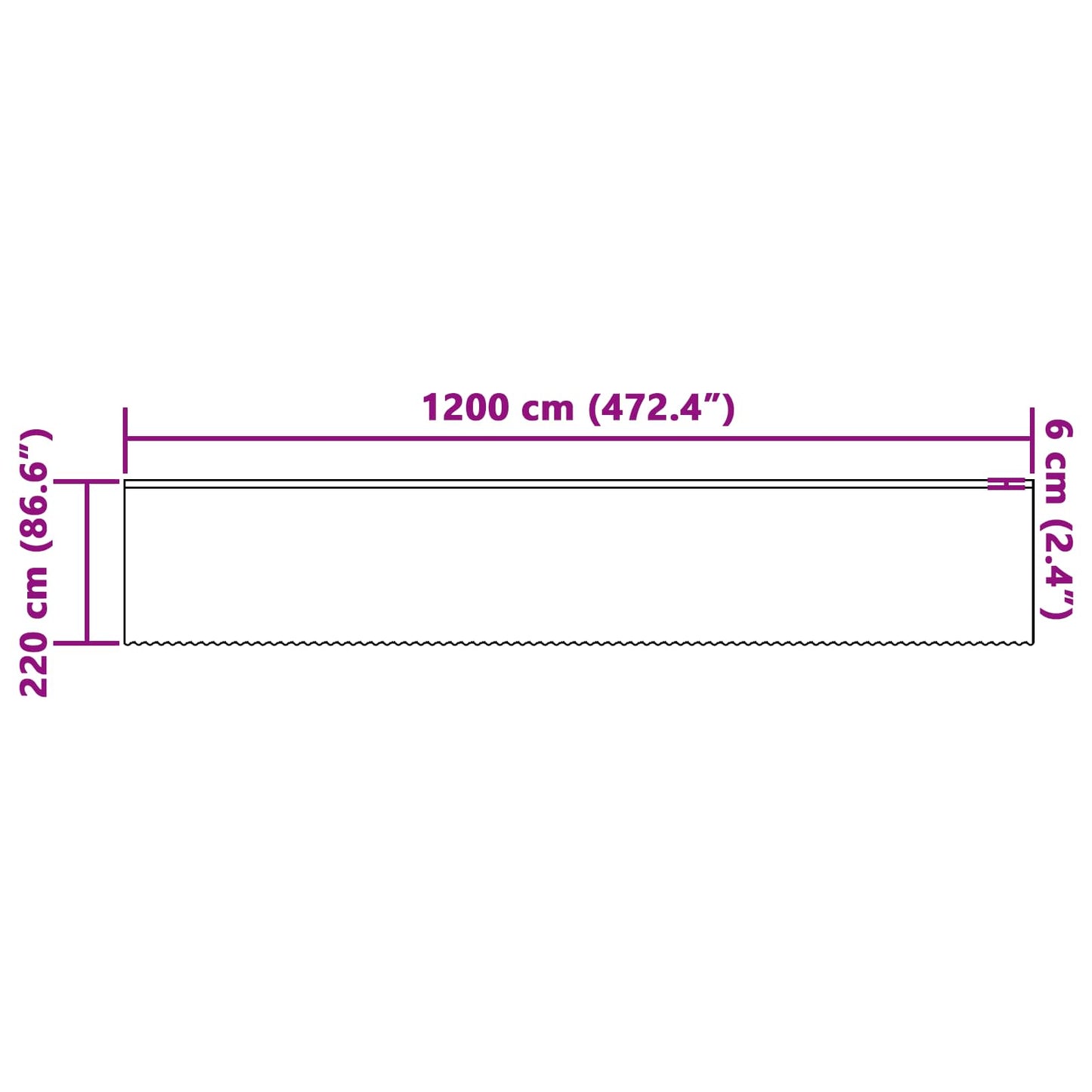 Kantgordijn met gordijnen Bloemen Wit 220 x 1200 cm Polyester is nu te koop bij PeponiXL, paradijselijk wonen!