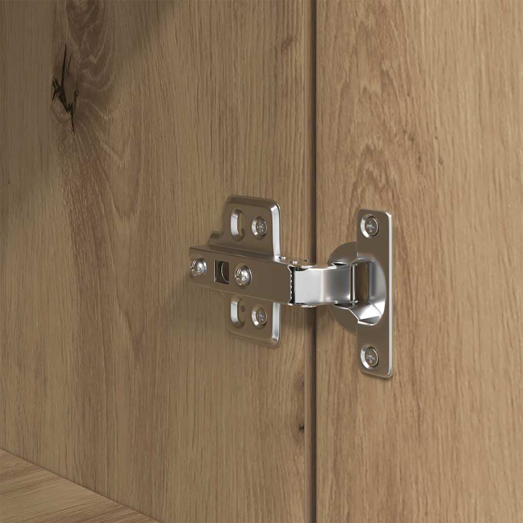 Nachtkastje 39x35x125 cm bewerkt hout artisanaal eikenkleur is nu te koop bij PeponiXL, paradijselijk wonen!