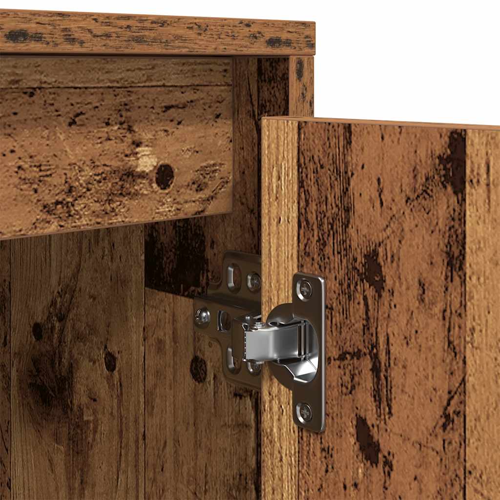 Tv-meubel met LED-verlichting 100x41x50 cm oud houtkleurig is nu te koop bij PeponiXL, paradijselijk wonen!