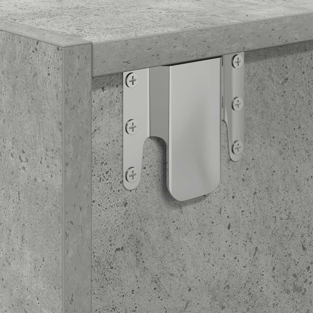 TV-meubel 60x31x25,5 cm bewerkt hout betongrijs is nu te koop bij PeponiXL, paradijselijk wonen!