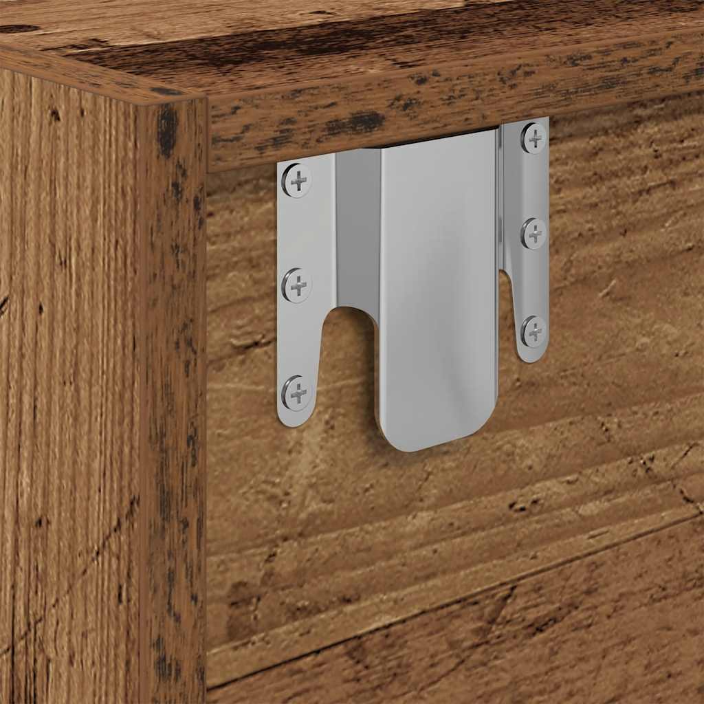 TV-meubel 60x31x25,5 cm bewerkt hout oud houtkleurig is nu te koop bij PeponiXL, paradijselijk wonen!