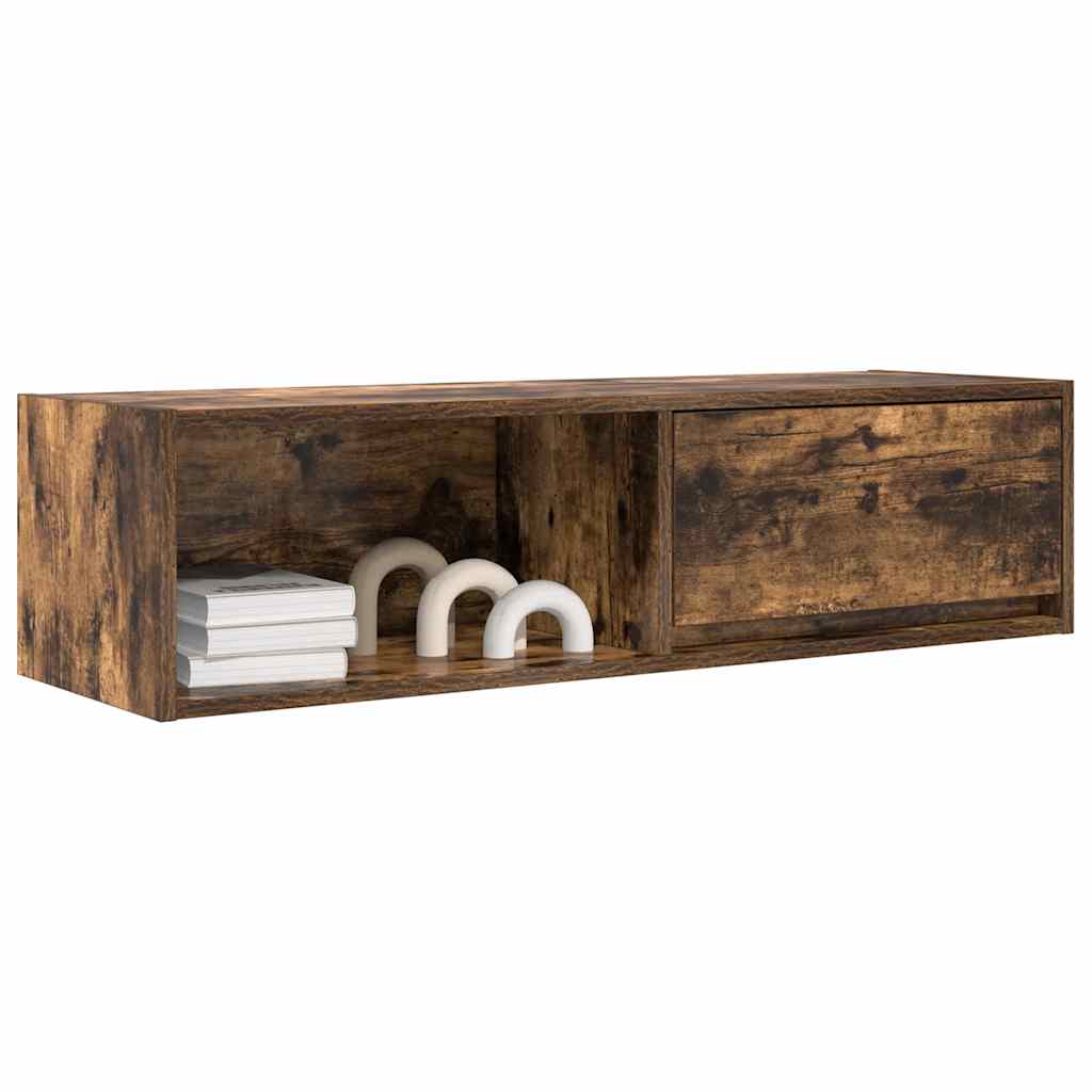 Tv-meubel 100x31x25,5 cm spaanplaat gerookt eikenkleurig