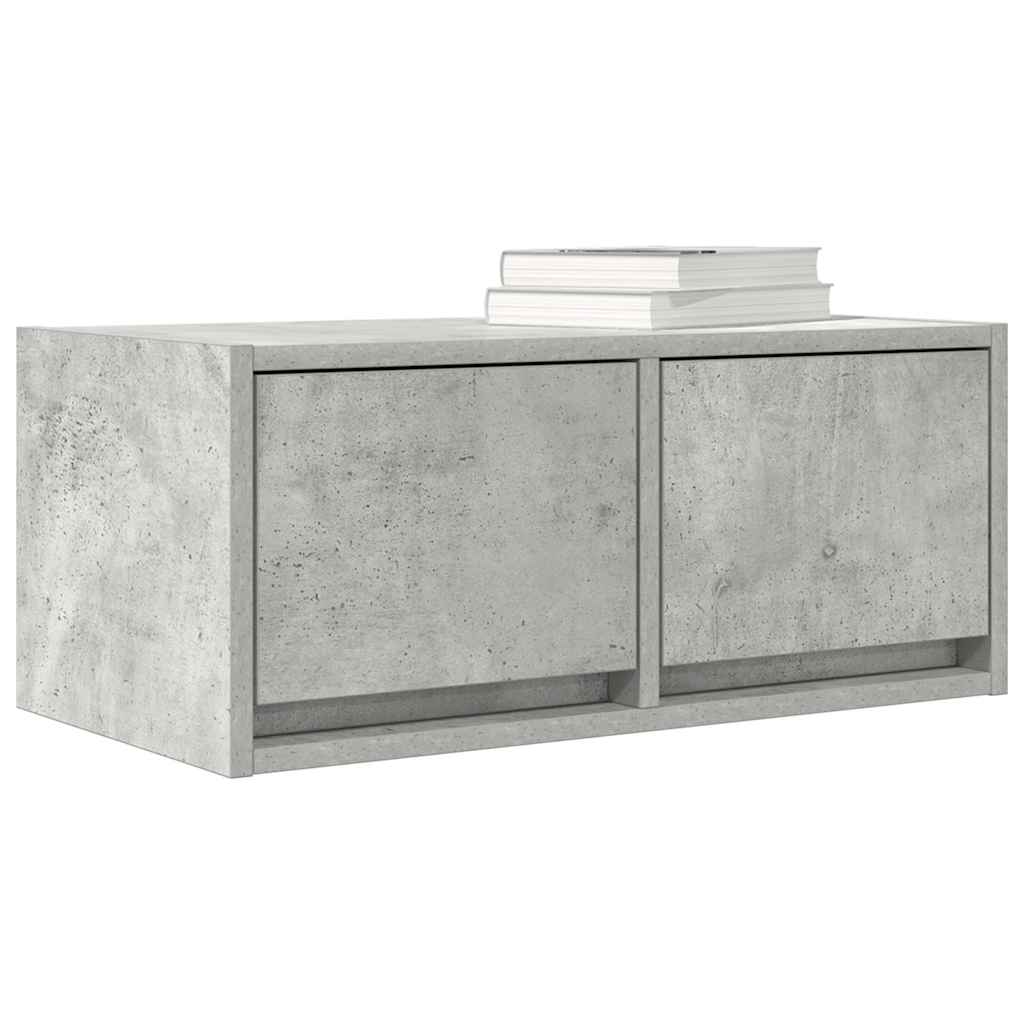 TV-meubel 60x31x25,5 cm bewerkt hout betongrijs is nu te koop bij PeponiXL, paradijselijk wonen!