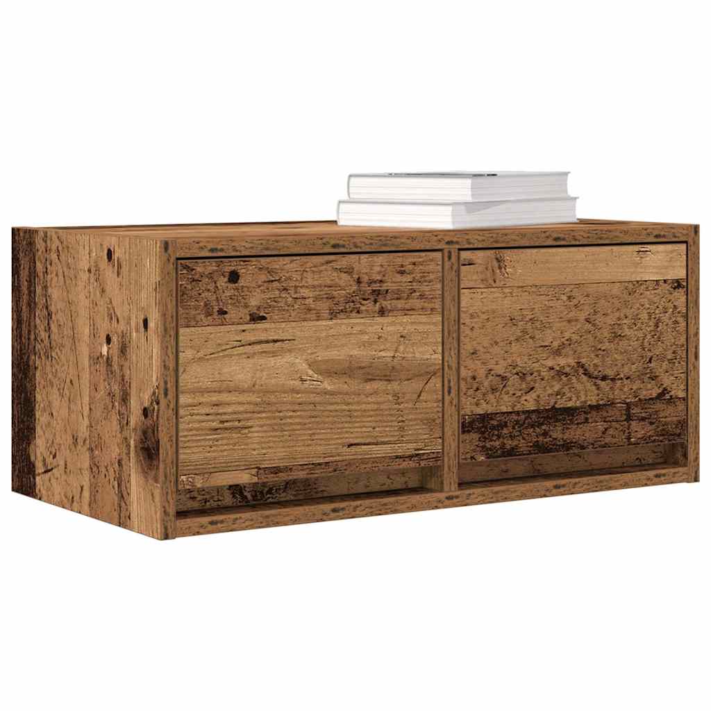 TV-meubel 60x31x25,5 cm bewerkt hout oud houtkleurig is nu te koop bij PeponiXL, paradijselijk wonen!