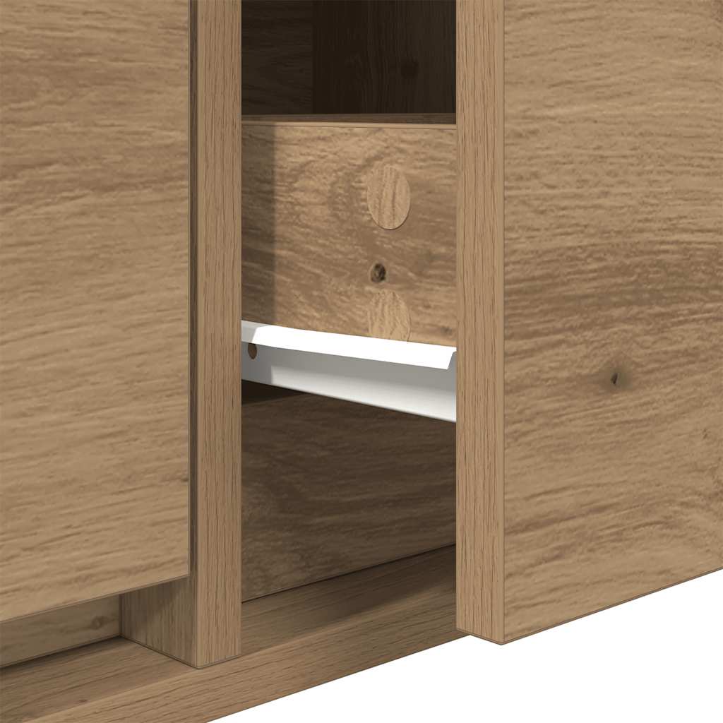 Tv-meubelen 2 st 60x31x25,5 cm bewerkt hout artisanaal eiken is nu te koop bij PeponiXL, paradijselijk wonen!