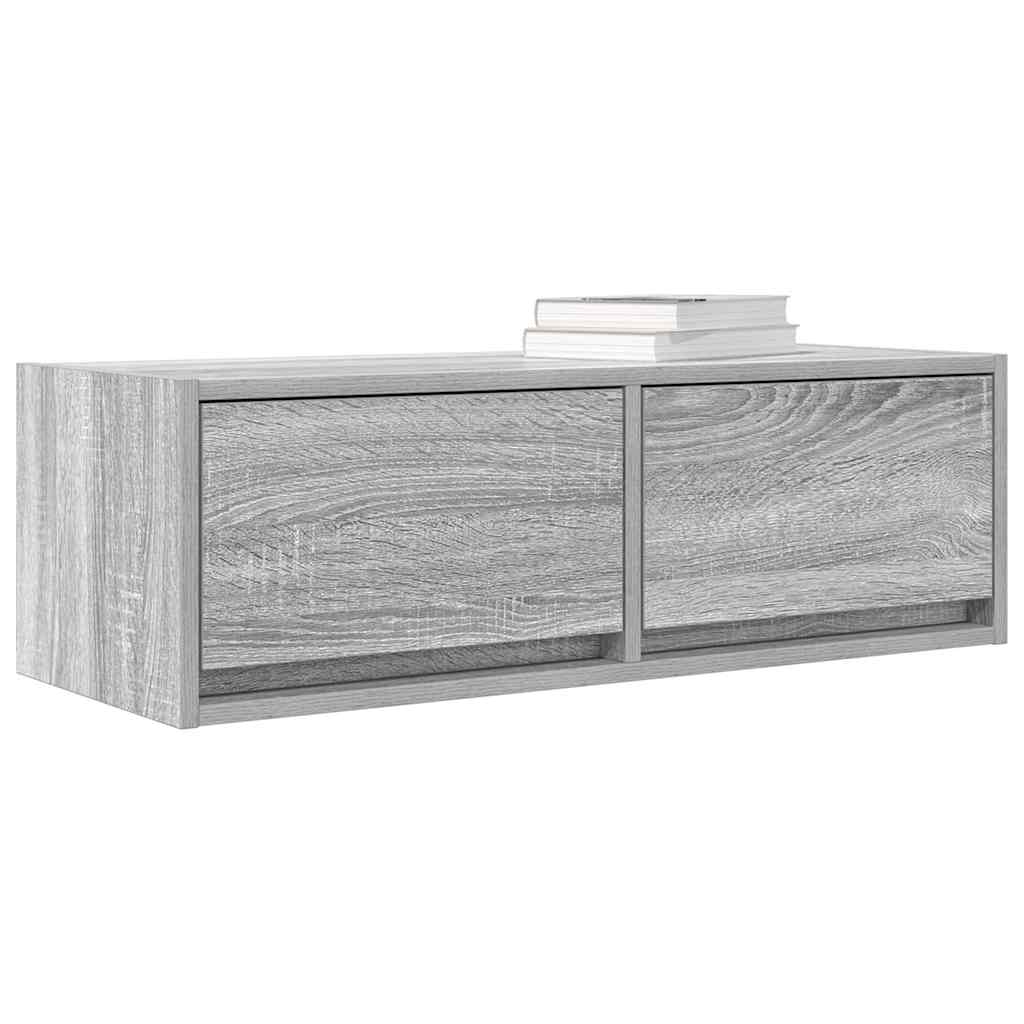 Tv-meubel 80x31x25,5 cm bewerkt hout grijs sonoma eikenkleurig is nu te koop bij PeponiXL, paradijselijk wonen!