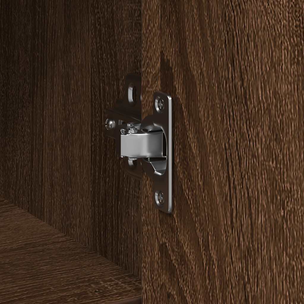 Dressoir met lade 101x35x76 cm spaanplaat bruin eikenkleurig is nu te koop bij PeponiXL, paradijselijk wonen!