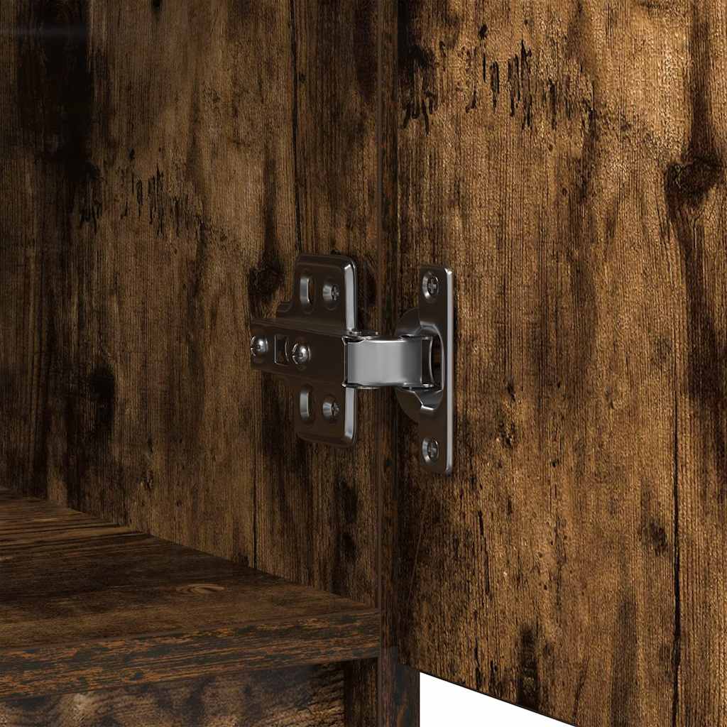 Dressoir met lades 71x35x84 cm spaanplaat gerookt eiken is nu te koop bij PeponiXL, paradijselijk wonen!