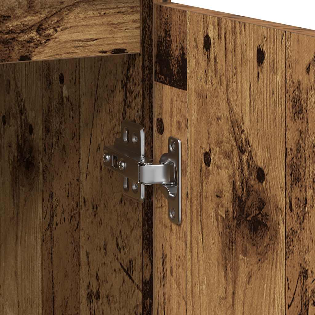 Dressoir met lade 71x35x65 cm spaanplaat oud hout is nu te koop bij PeponiXL, paradijselijk wonen!