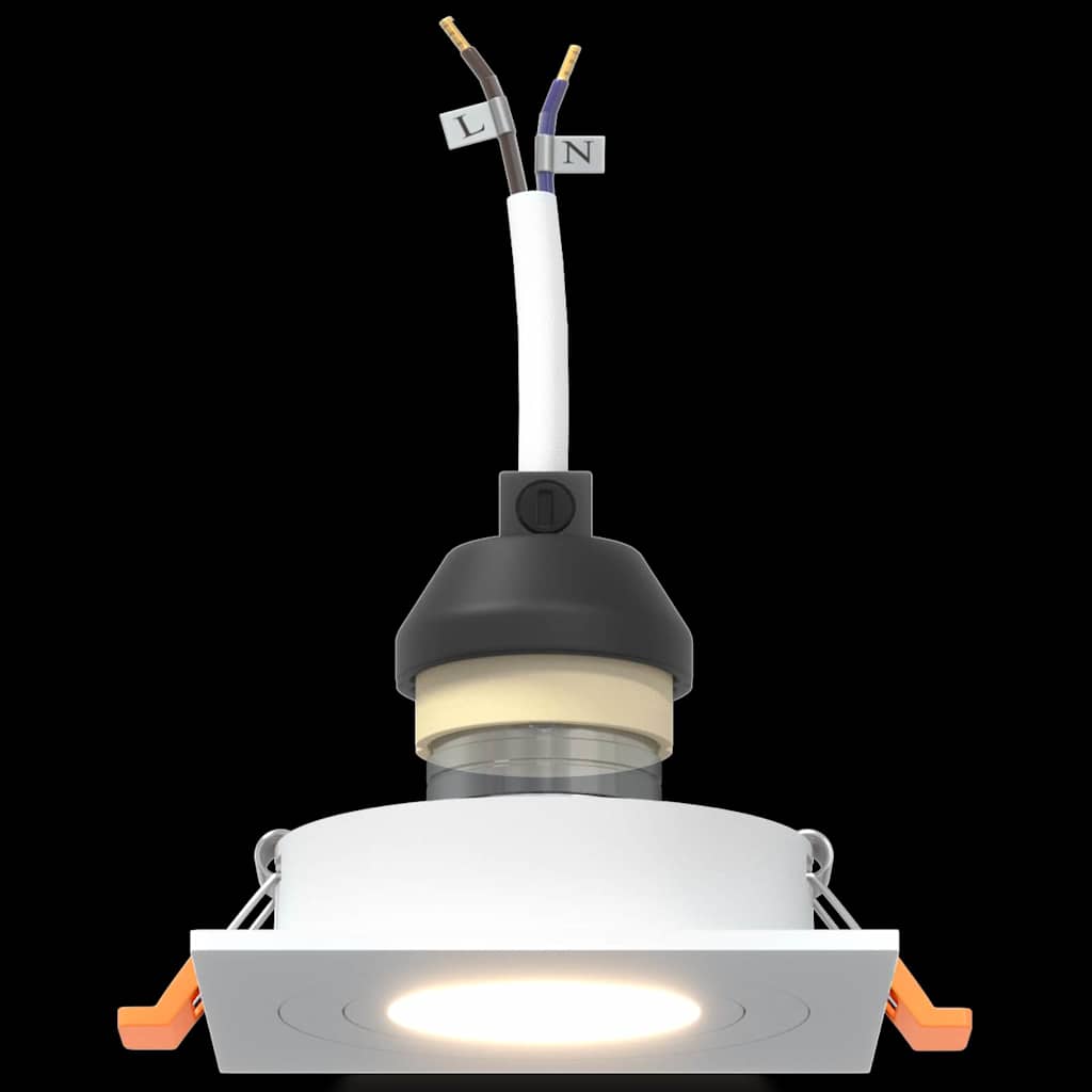 Spotje 6 pcs Wit 9 x 9 x 2 cm Aluminium is nu te koop bij PeponiXL, paradijselijk wonen!