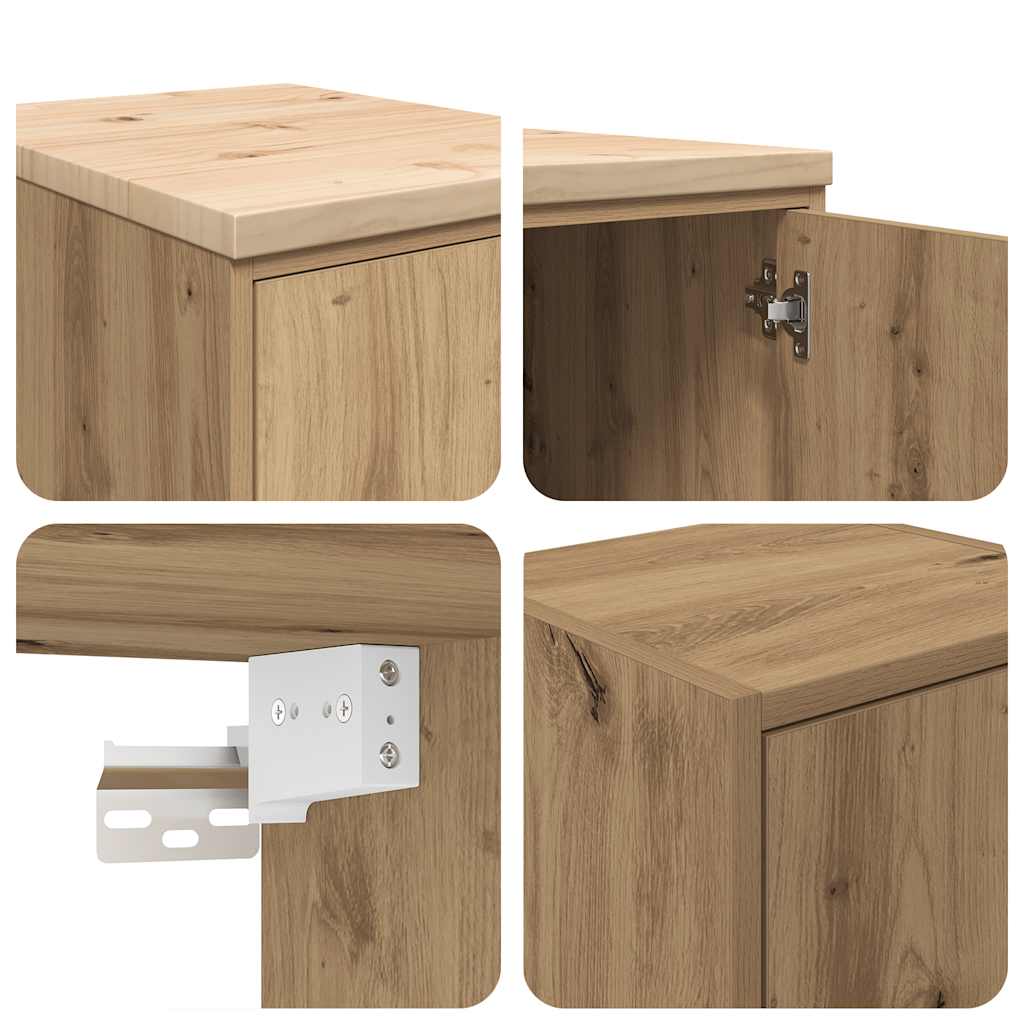 Garagekasten 2 st bewerkt hout ambachtelijk eikenhout is nu te koop bij PeponiXL, paradijselijk wonen!