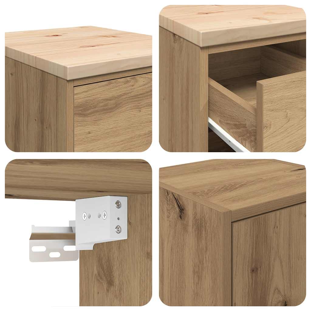Garagekasten 2 st bewerkt hout ambachtelijk eikenhout is nu te koop bij PeponiXL, paradijselijk wonen!