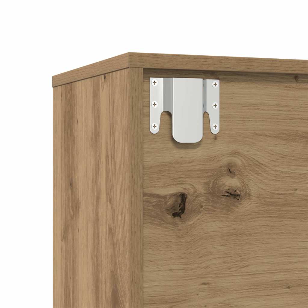 Boekenkasten 3 st bewerkt hout artisanaal eikenkleur is nu te koop bij PeponiXL, paradijselijk wonen!