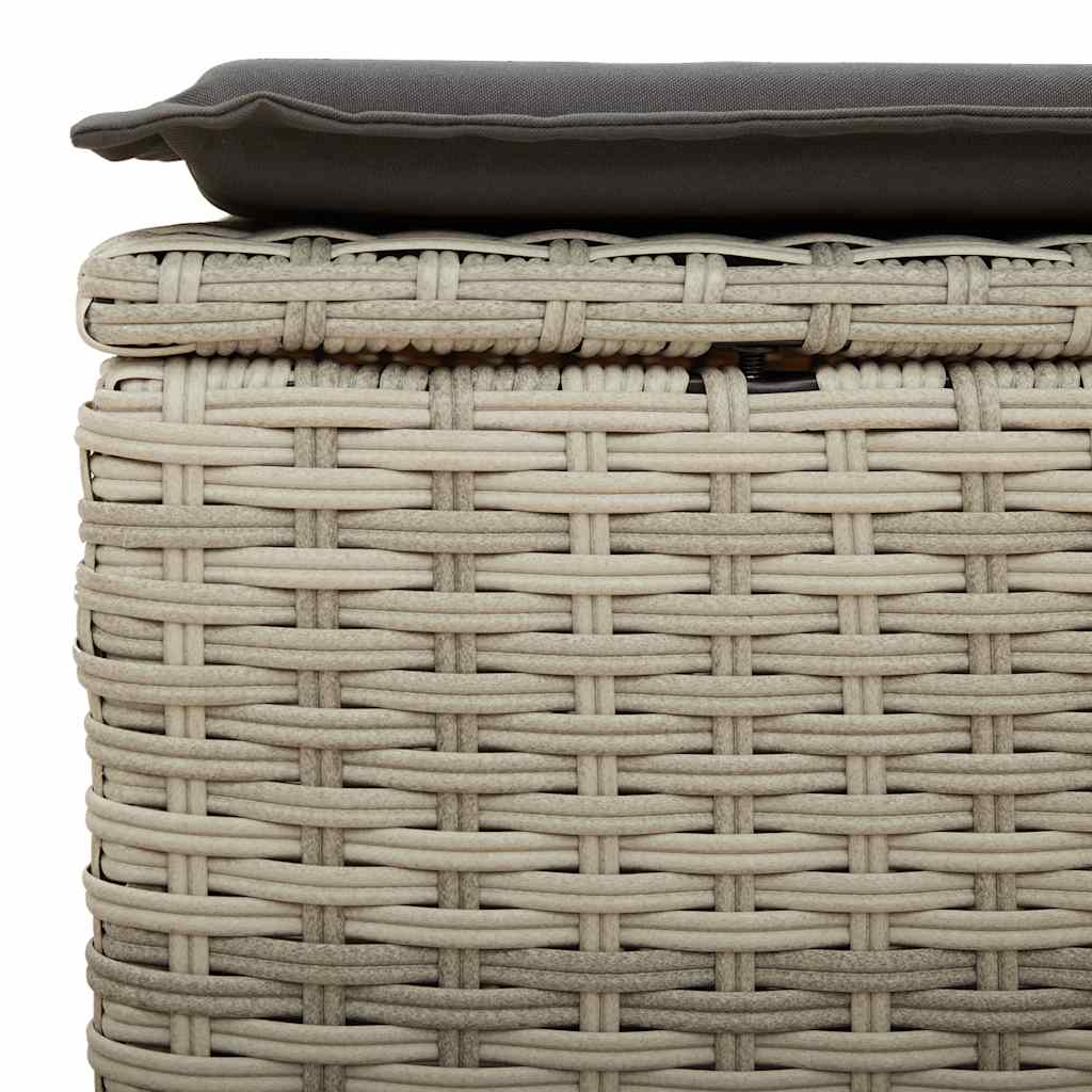 7-delige Loungeset met kussens poly rattan lichtgrijs is nu te koop bij PeponiXL, paradijselijk wonen!