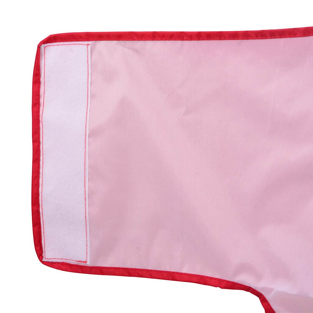 Hondenregenjas met reflecterende strips polyester rood 3XL is nu te koop bij PeponiXL, paradijselijk wonen!