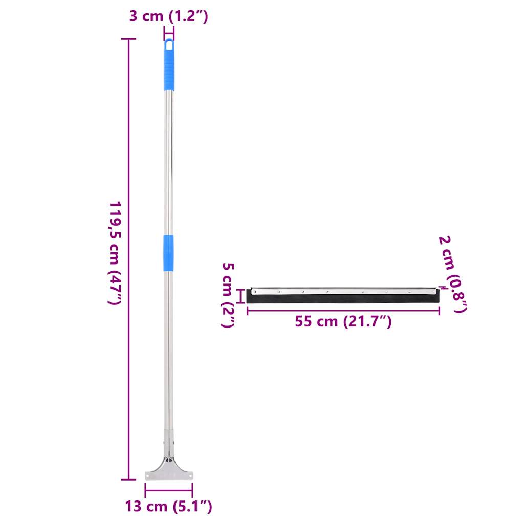 Vloertrekkers 5 st 55x122,5 cm staal en rubber is nu te koop bij PeponiXL, paradijselijk wonen!
