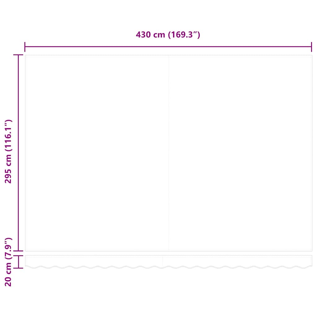 Vervangingsdoek voor zonnescherm Rood 430 x 295 cm Polyester is nu te koop bij PeponiXL, paradijselijk wonen!