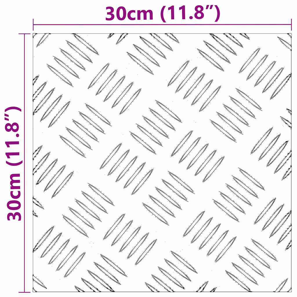 Trap Tread Vierkant 4 pcs Zilver 30 x 30 cm Aluminium is nu te koop bij PeponiXL, paradijselijk wonen!