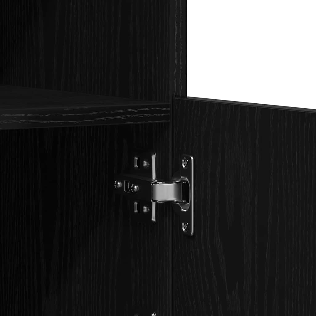 LED Sideboard Zwart 41 x 37 x 100 cm Bewerkt hout is nu te koop bij PeponiXL, paradijselijk wonen!