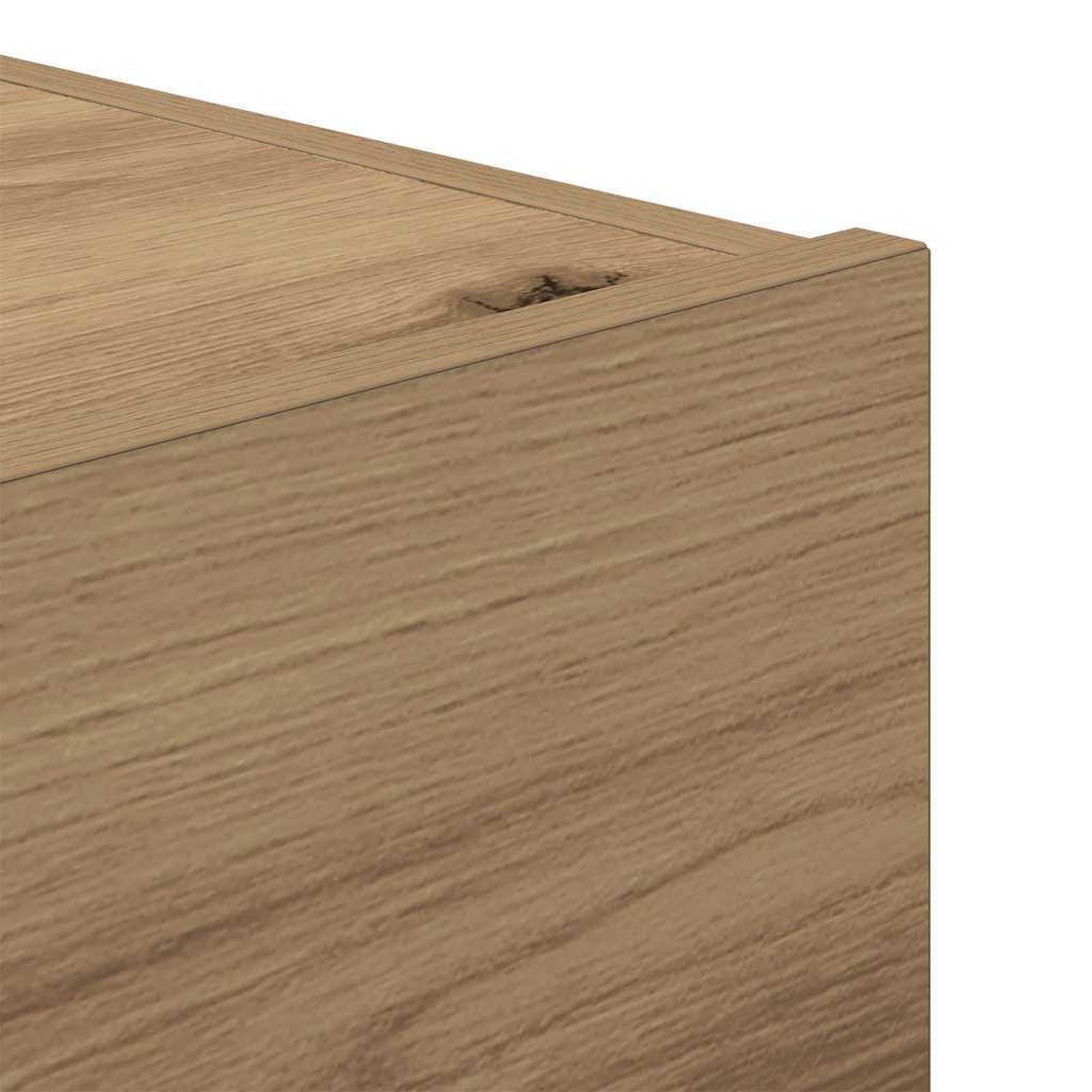 Nachtkastje met lade Artisan Eiken 45 x 40 x 55 cm Bewerkt hout is nu te koop bij PeponiXL, paradijselijk wonen!