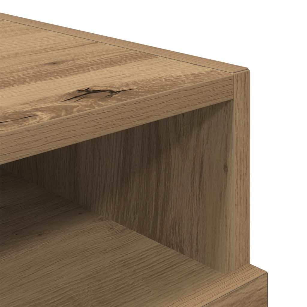 Nachtkastje met lade Artisan Eiken 40 x 39 x 37 cm Bewerkt hout is nu te koop bij PeponiXL, paradijselijk wonen!