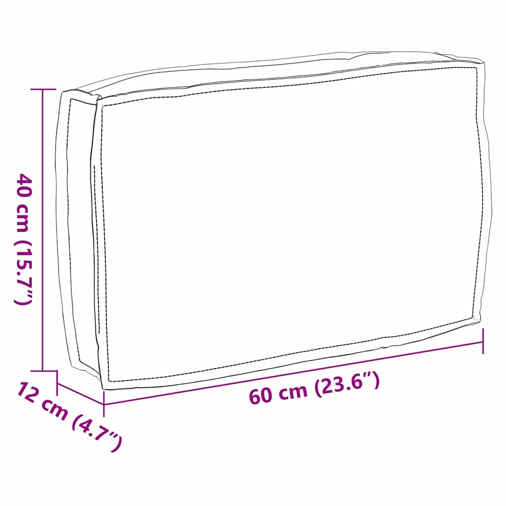 Kussen Grijs 60 x 40 x 12 cm Oxford Stof is nu te koop bij PeponiXL, paradijselijk wonen!