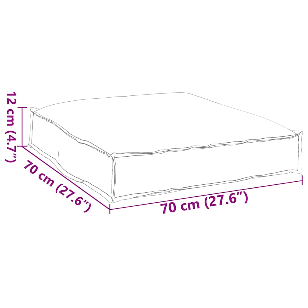Kussen Grijs 70 x 70 x 12 cm Oxford Stof is nu te koop bij PeponiXL, paradijselijk wonen!