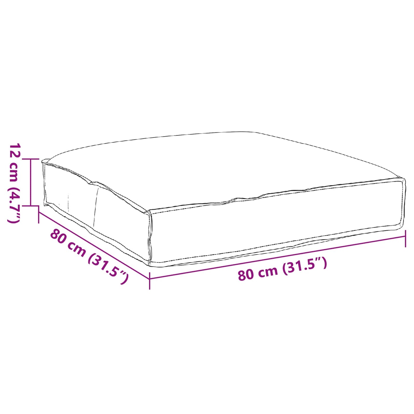 Kussen Bloemen Multikleur 80 x 80 x 12 cm Oxford Stof is nu te koop bij PeponiXL, paradijselijk wonen!