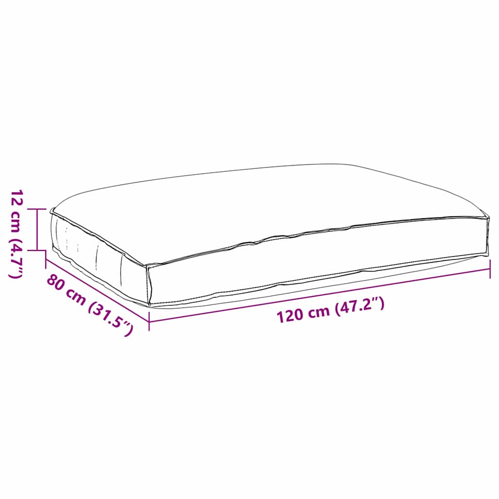 Kussen Wijnrood 120 x 80 x 12 cm Oxford Stof is nu te koop bij PeponiXL, paradijselijk wonen!