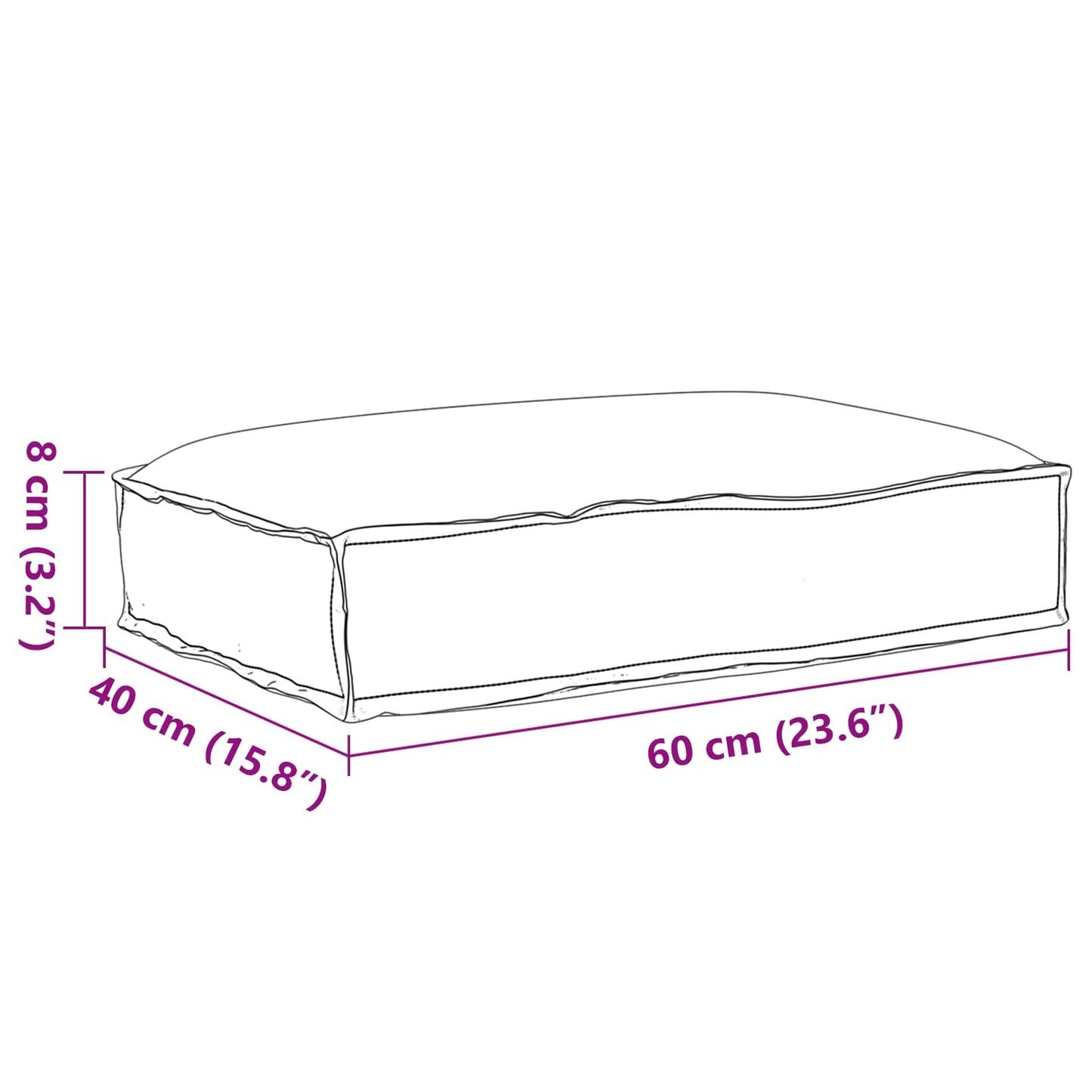 Kussen Bloemen Multikleur 60 x 40 x 8 cm Oxford Stof is nu te koop bij PeponiXL, paradijselijk wonen!