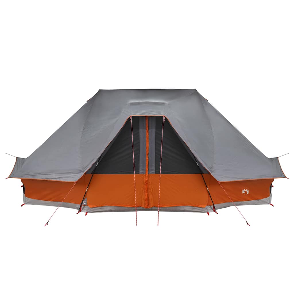 Tipi Tent met dak Grijs en Oranje 680 x 430 x 270 cm taft is nu te koop bij PeponiXL, paradijselijk wonen!