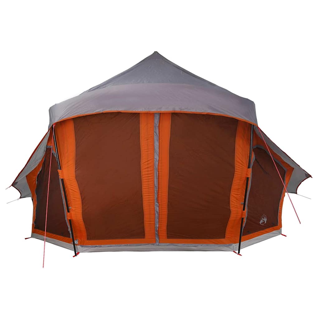 Tipi Tent met dak Grijs en Oranje 508 x 470 x 300 cm taft is nu te koop bij PeponiXL, paradijselijk wonen!