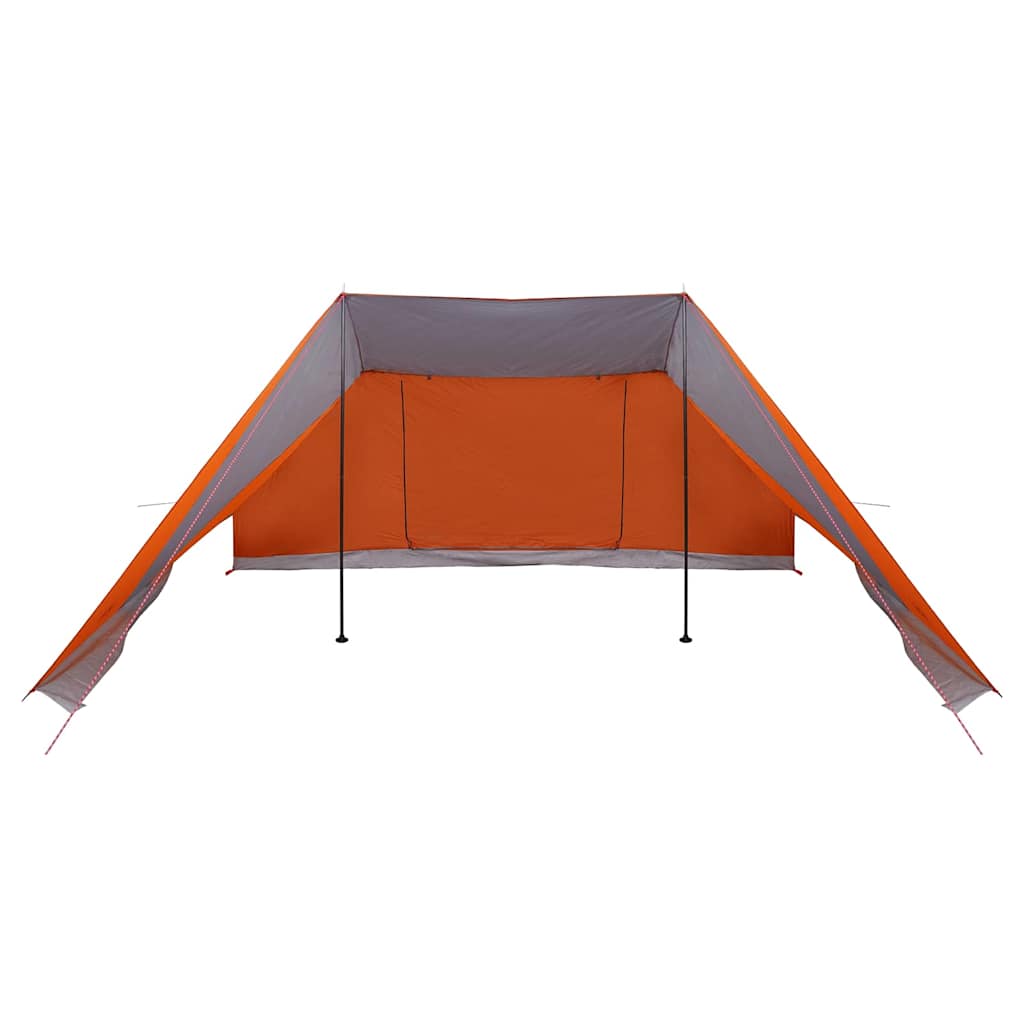 Tipi Tent met dak Grijs en Oranje 660 x 456 x 200 cm taft is nu te koop bij PeponiXL, paradijselijk wonen!
