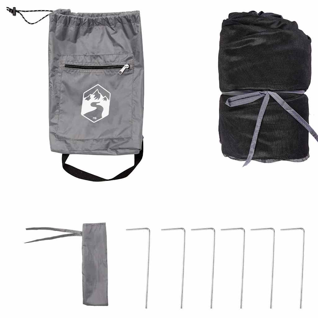 Binnentent met dak Grijs en Oranje 303 x 303 x 196 cm taft is nu te koop bij PeponiXL, paradijselijk wonen!