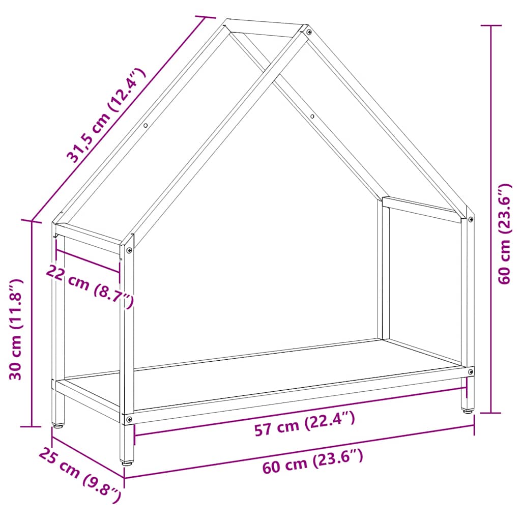 Brandhoutrek 60x25x60 cm koudgewalst staal olijfgroen is nu te koop bij PeponiXL, paradijselijk wonen!