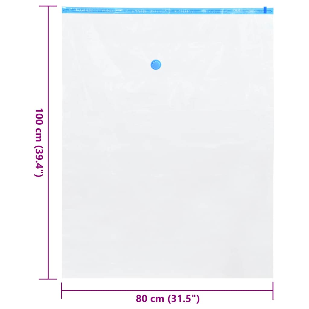 Opslagzakken met opslag 50 pcs Transparant en Blauw 100 x 80 cm is nu te koop bij PeponiXL, paradijselijk wonen!