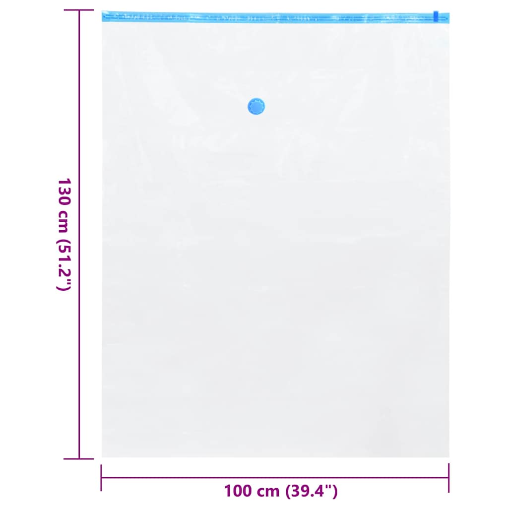 Opslagzakken 20 pcs Transparant en Blauw 130 x 100 cm is nu te koop bij PeponiXL, paradijselijk wonen!