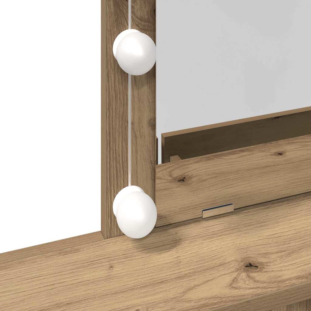 Kaptafel met lade artisanaal eikenkleurig 80 x 41 x 144,5 cm is nu te koop bij PeponiXL, paradijselijk wonen!