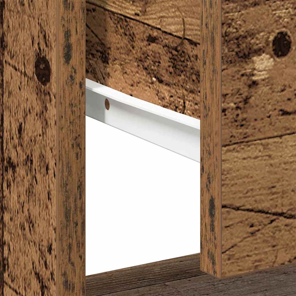 Nachtkastje met lade 2 pcs Oudhout 45 x 34 x 44 cm Bewerkt hout is nu te koop bij PeponiXL, paradijselijk wonen!