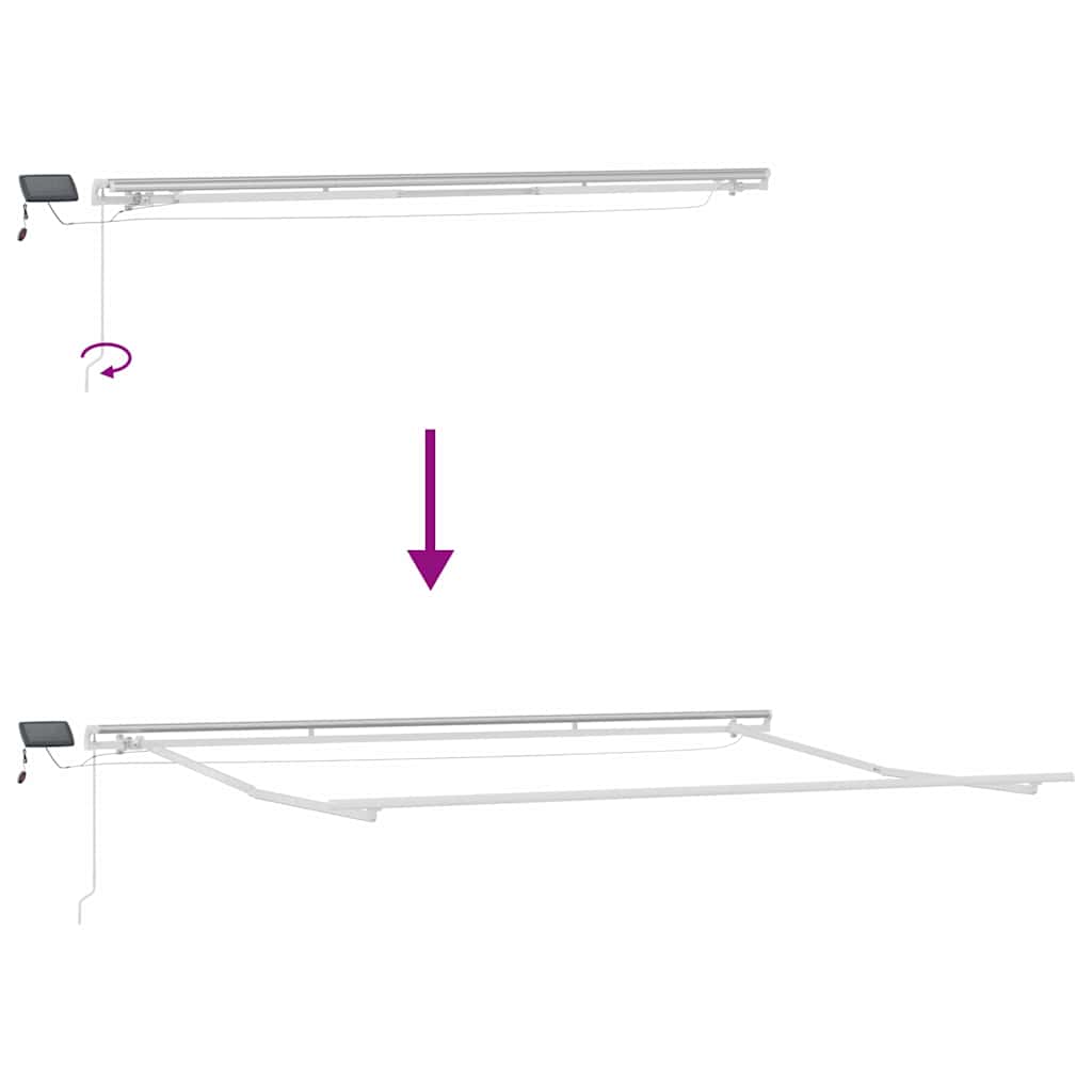 Inklapbaar Zonnescherm Oranje en bruin 450 × 350 cm is nu te koop bij PeponiXL, paradijselijk wonen!