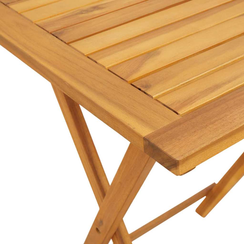Tuin Bistro Set 3 pcs Bruin Massief Acaciahout is nu te koop bij PeponiXL, paradijselijk wonen!