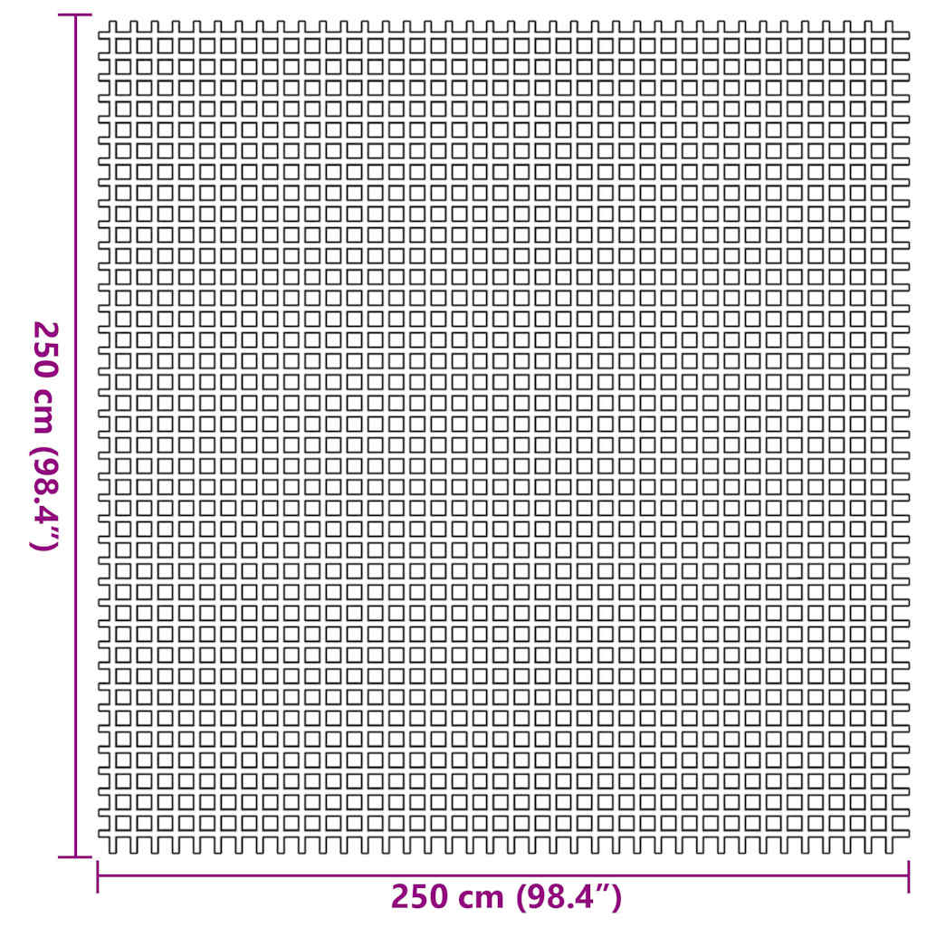 Tenttapijt Blauw 250 x 250 cm Polyester is nu te koop bij PeponiXL, paradijselijk wonen!