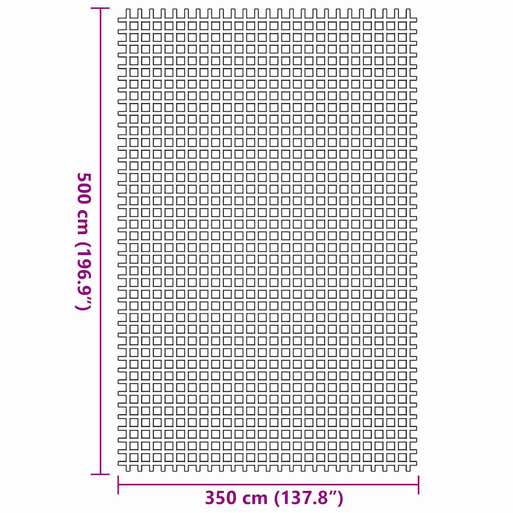 Tenttapijt Groen 500 × 350 cm Polyester