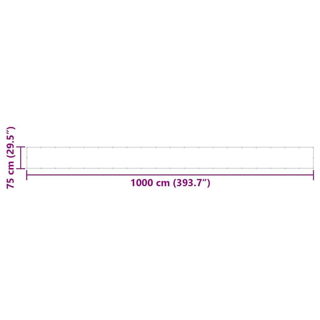 Balkonscherm Rood 75x1000 cm 100% Polyester Oxford is nu te koop bij PeponiXL, paradijselijk wonen!