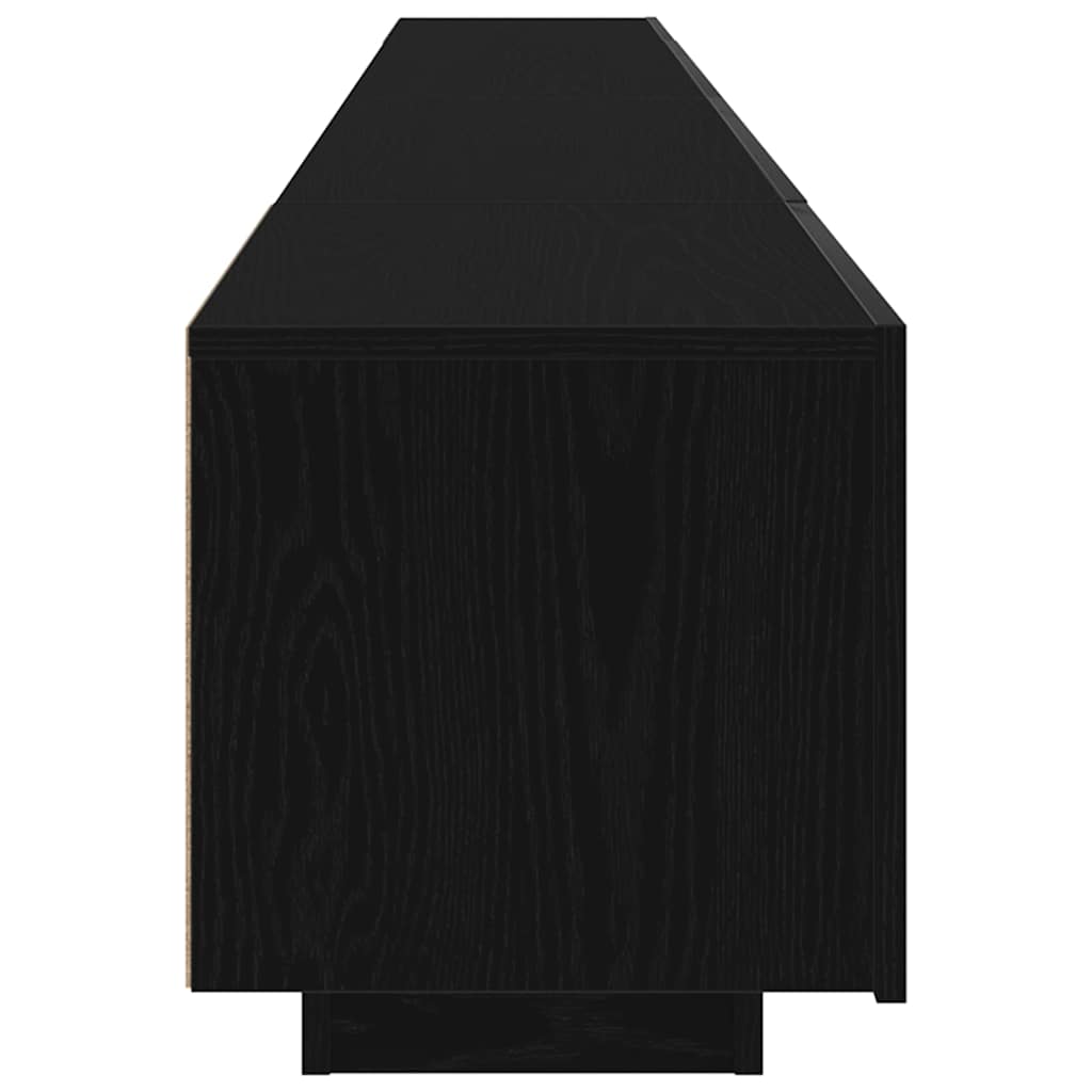 Tv-meubelset 3 pcs Zwart 260 x 35 x 40 cm Bewerkt hout is nu te koop bij PeponiXL, paradijselijk wonen!